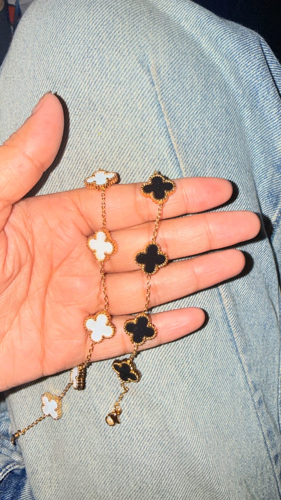 Stainless Steel Lucky Charm Adjustable Bracelet |