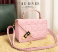 Elegant Quilted Pink Handbag