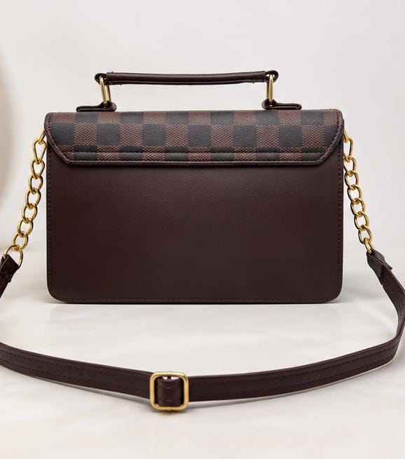 Classic Checkered Crossbody Handbag